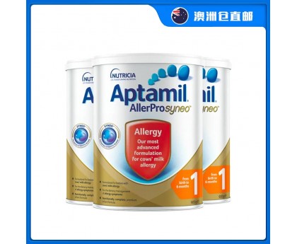 【澳洲直邮包邮】Aptamil 爱他美 深度水解奶粉1段 900克x3罐/箱（0-6个月）【奶粉订单收件人身份证必需上传】